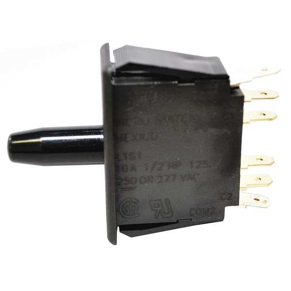 Interruptor de acción rápida Honeywell para montaje en panel industrial, actuador de émbolo, DPDT, calificación de contacto de 10A @ 240V AC - 2DM1.