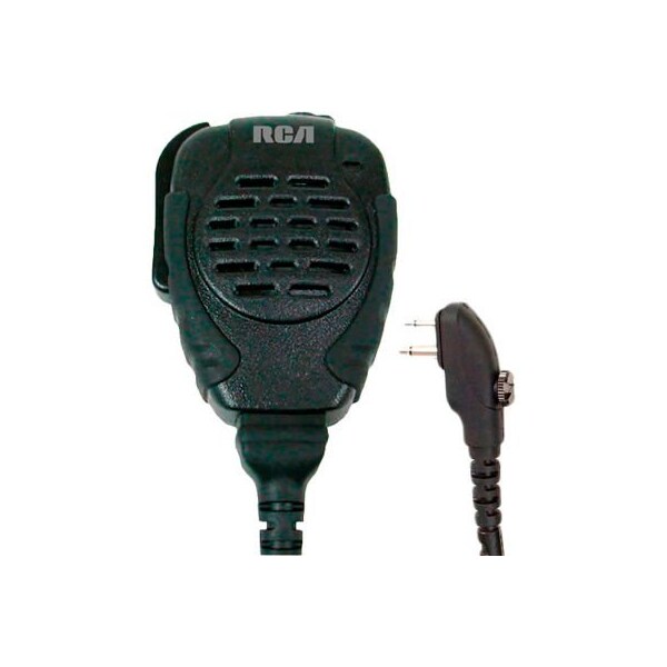 Discount Two-Way Radio RCA Police Style Rubberized Speaker Mic with Screw in Connector, Heavy Duty - SM310-X03S