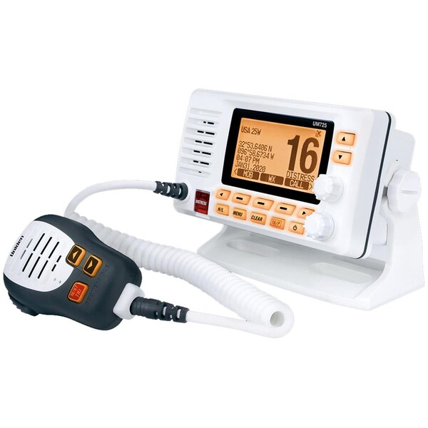 Fivegears Fixed Mount Marine VHF Radio with GPS, White - FI3459119