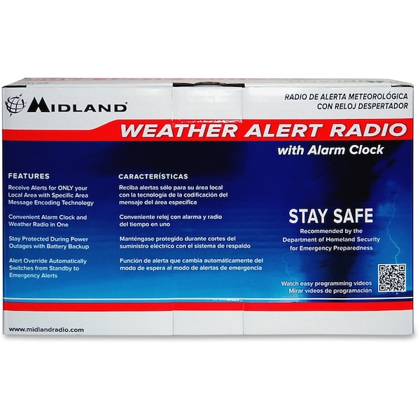 Midland Radio Table Top Weather Radio, White - WR-120B