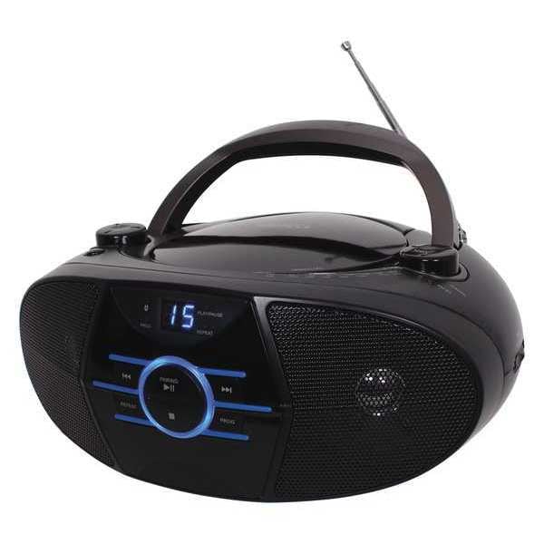 Jensen Audio AM/FM Radio CD Boombox with Bluethoot, LED Display - CD-560