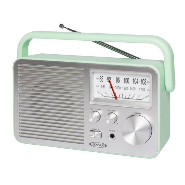 Jensen Portable AM/FM Radio-Green - MR-750-GR