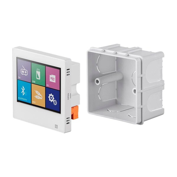Monoprice Commercial Audio 40W Wall Mount Music Amplifier with Touch Screen Blue - 36375