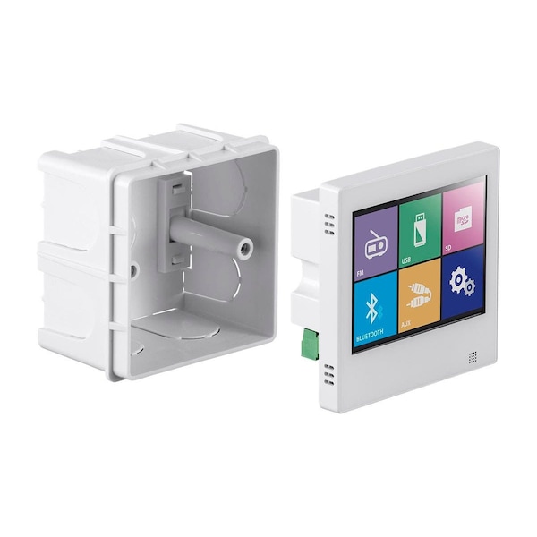 Monoprice Commercial Audio 40W Wall Mount Music Amplifier with Touch Screen Blue - 36375