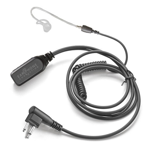 Earphone Connection Short Tube Lapel Microphone, Black - EP1203