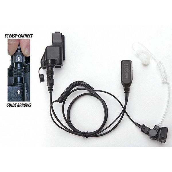 Earphone Connection Lapel Microphone, No. of Wires 1, Black - EP1323EC