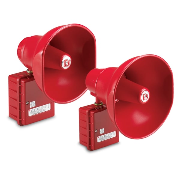 Federal Signal PA Weatherproof Speaker, Al, 5 Channels - ASUP-024