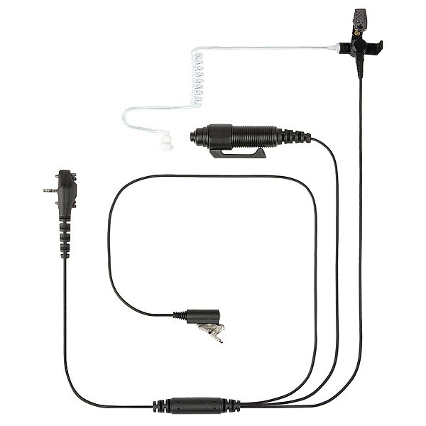 Motorola Surveillance Kit, 4 ft. Cord L, Black - AAL85X501 MH-103A4B