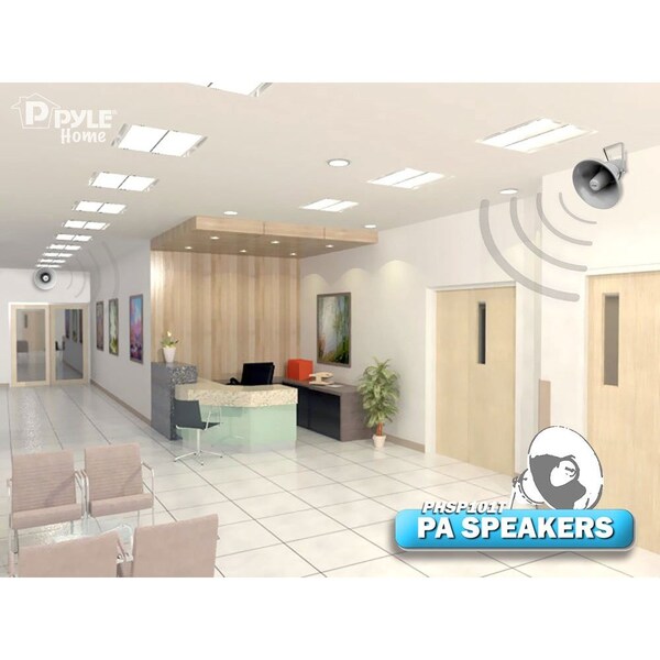Pyle 9.7'' Indoor / Outdoor 20 Watt Pa Horn Speaker W/ 70V Transformer - PHSP101T