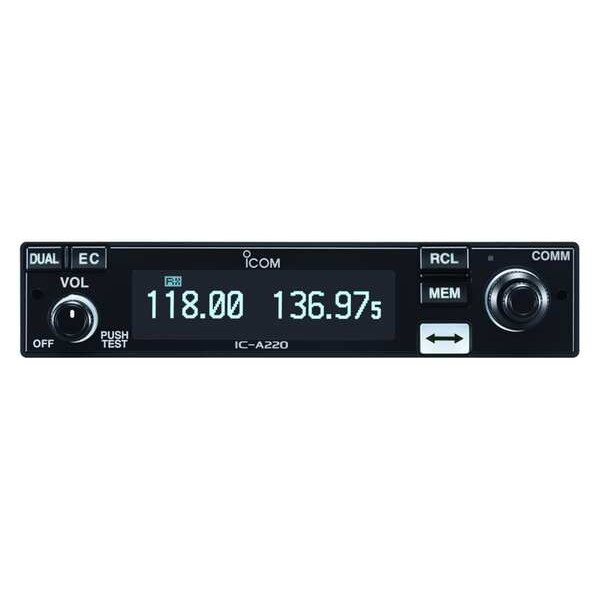 Icom Two-Way Radio, VHF, Blk, 3-1/2inHx15-1/2inL - A220
