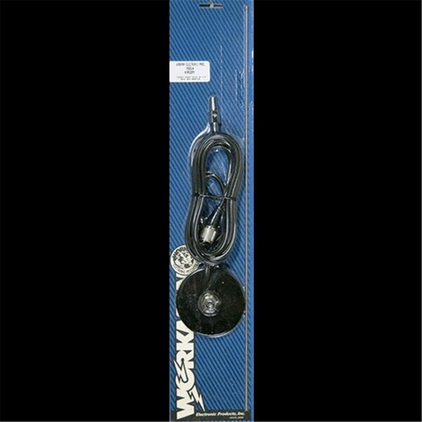 Bandit Workman CB RadioMobile Antenna Mag Mount with 19 .5 in. Whip - KR2M