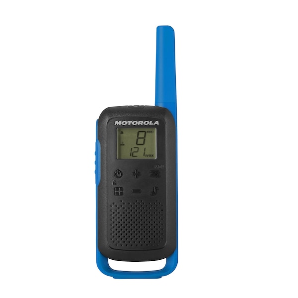 Motorola Solutions Two-Way Radio Black W/Blue Three-Pack - T270TP