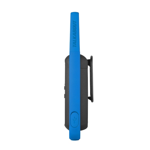 Motorola Solutions Two-Way Radio Black W/Blue Three-Pack - T270TP