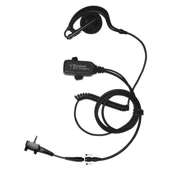 Earphone Connection Light Duty Speaker Earhook Clip-On, Black - EP222QR