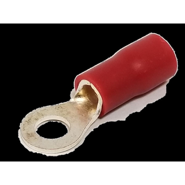 Twinpoint 50 Piece 0.25 Ring Terminal for 6-8 Gauge, Red, 50PK - T86