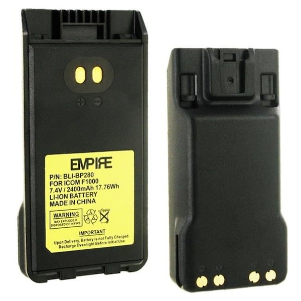 Empire Empire BLI-BP280 Icom BP280Li Replacement 7.4V 2400 mAh Li-ion Battery - 17.76 watt - BLI-BP280