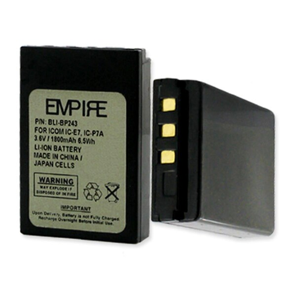 Empire Icom BP243 3.7V 1800 mAh Battery - 6.66 watt - BLI-BP243