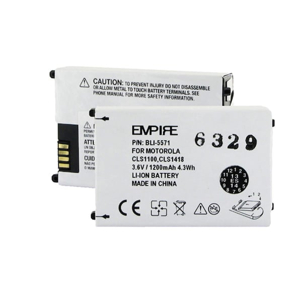 Empire Motorola SNN5571B 3.6V 1200 mAh Li-ion Battery - 4.32 watt - BLI-5571