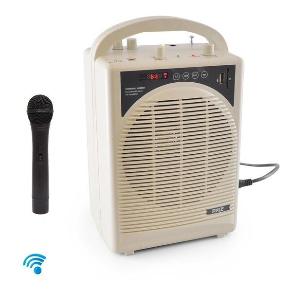 Pyle Portable Wireless Pa Speaker System, PWMA120BM - PWMA120BM
