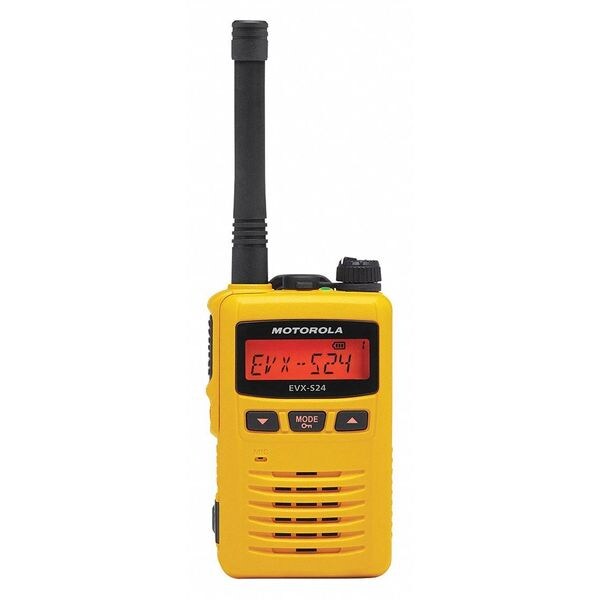 Motorola Portable Two Way Radio, UHF, 403 - 470 MHz - EVX-S24-G6-3  YELLOW