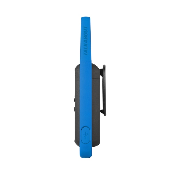 Motorola Solutions Two-Way Radio Black W/Blue Two-Pack - T270