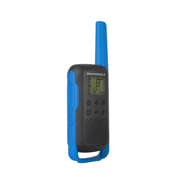 Motorola Solutions Two-Way Radio Black W/Blue Two-Pack - T270