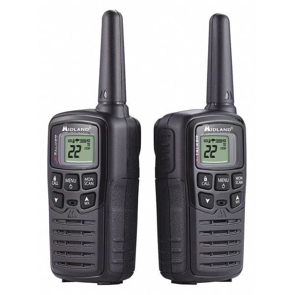 Midland Radio Portable Two Way Radio, 0.5W, 20 mi. - T10