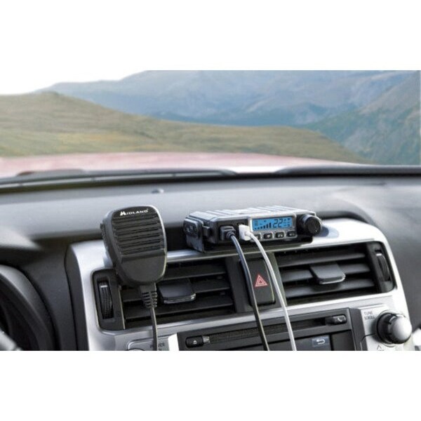 Midland Radio Mobile Two Way Radio, 15 Output Watts, Blk - MXT115