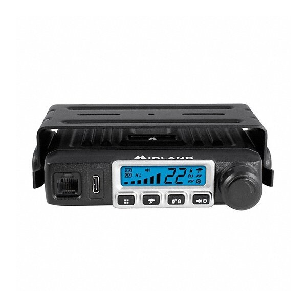 Midland Radio Mobile Two Way Radio, 15 Output Watts, Blk - MXT115