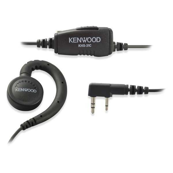Kenwood Ear Loop Earpiece, Plstc/Metal, 38inL Cord - KHS-31C