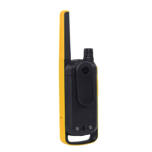 Motorola Solutions Two-Way Radio Black W/Yellow Rechargeable Two Pack - T470