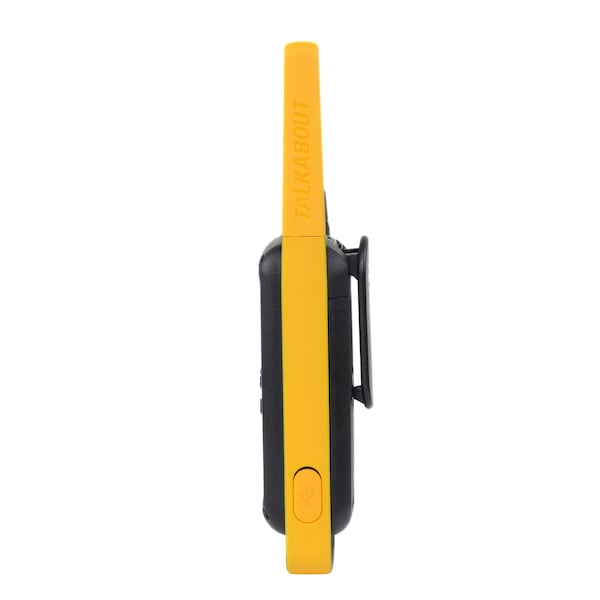 Motorola Solutions Two-Way Radio Black W/Yellow Rechargeable Two Pack - T470