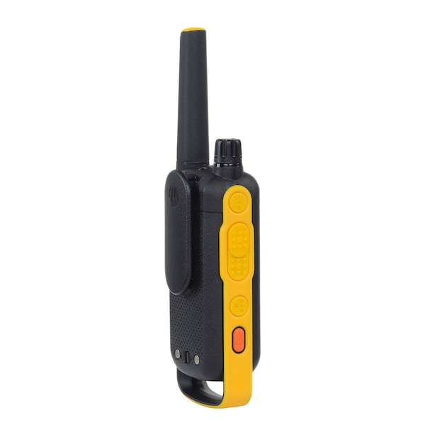 Motorola Solutions Two-Way Radio Black W/Yellow Rechargeable Two Pack - T470