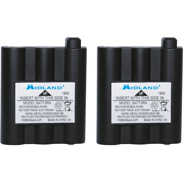 Midland Radio SKU No:55KR47, MFR No:AVP17,700mAh, PK2 - AVP17