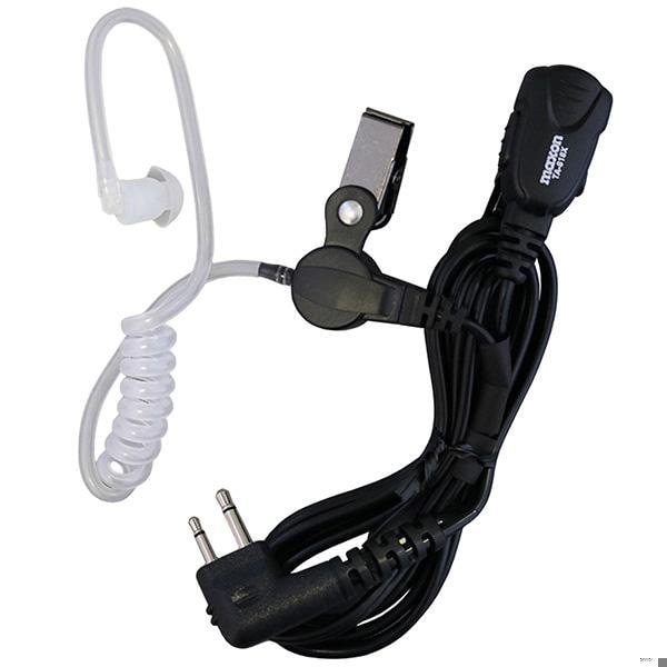 Maxon Discreet Clear Audio Cord Earpiece Speaker w/Lapel Microphone/PTT - TA-818X