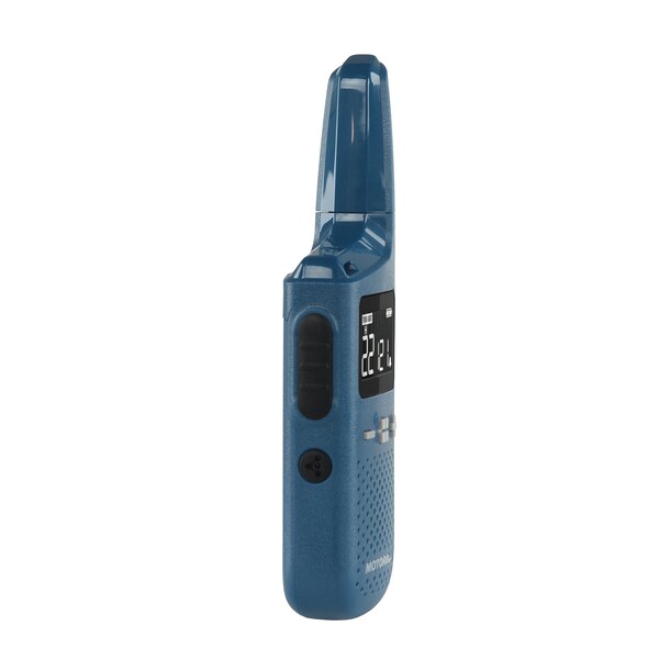 Motorola Solutions Blue 25 Mile 2 Way Radio W/Charging Dock - T383