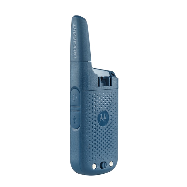 Motorola Solutions Blue 25 Mile 2 Way Radio W/Charging Dock - T383