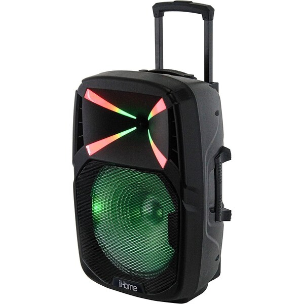 Ihome Bluetooth Wireless Portable  Home Party LED 15 Inch Karaoke Machine  Set - IHPA-1500LT
