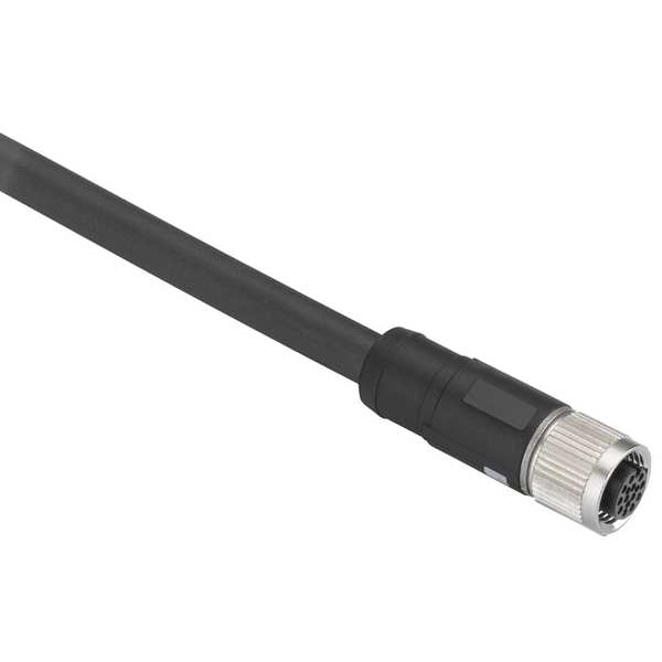 Cable recto con conector hembra M12 de Telemecanique Sensors de 10 metros - XZCP29P11L10