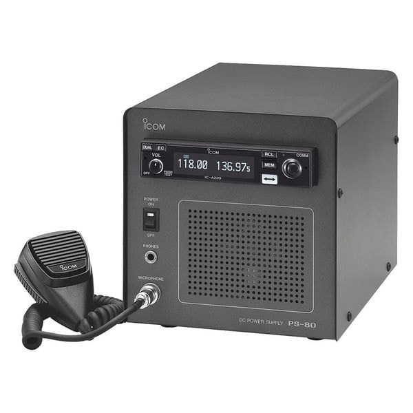 Icom Two-Way Radio, VHF, Black, 12nHx18inL - A220B