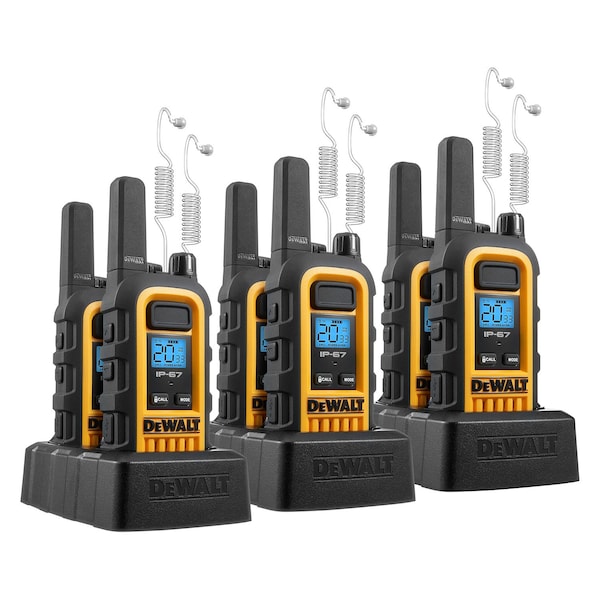 Dewalt 1W FRS Radio 3 sets with Headsets - 3DXFRS300-SV1