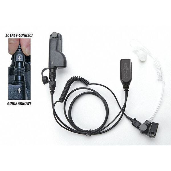 Earphone Connection Lapel Microphone, No. of Wires 1, Black - EP1334EC