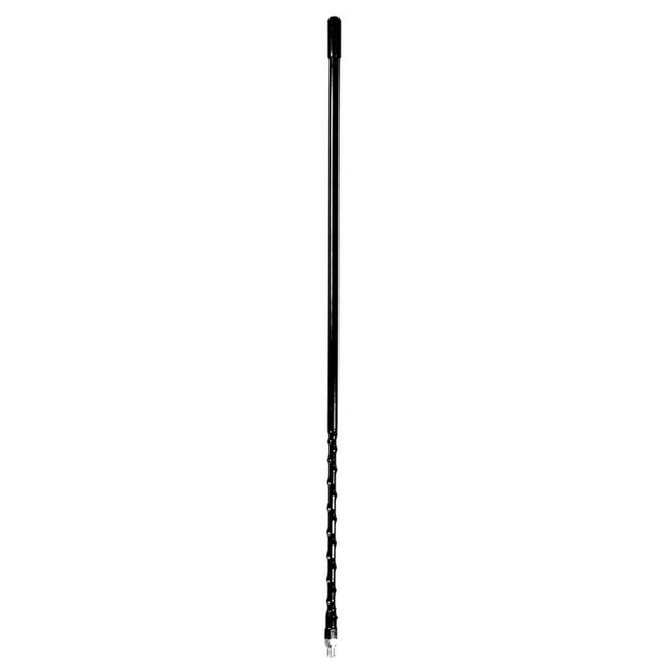 Procomm Procomm JBC400-BX 4 in. 0.38 x 24 in. Thread Fiberglass CB Antenna; Black - Bulk - JBC400-BX