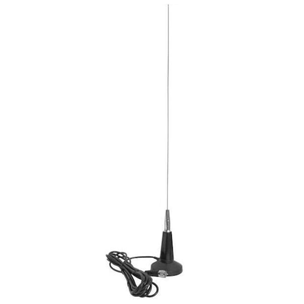 Accessories Unlimited Accessories unlimited AUMAGS 3 ft. Magnet Mount CB Antenna with Spring - Black - AUMAGS