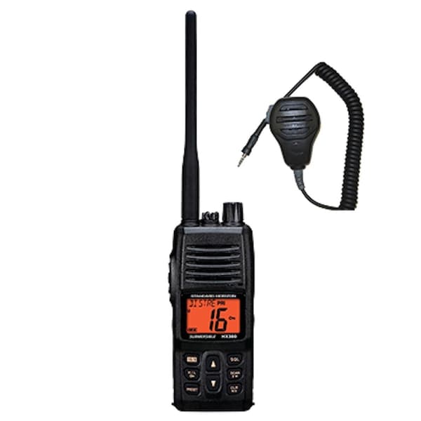 Ignitionencendido HX380MH73A Handheld VHF Radio, Black - IG3574315