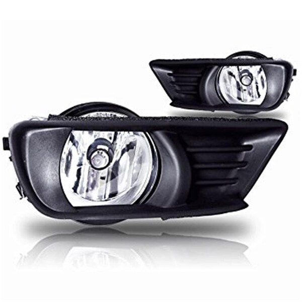 Boombox 2 x 6 in. Low Profile Clear Fog Light Kit - BO981564