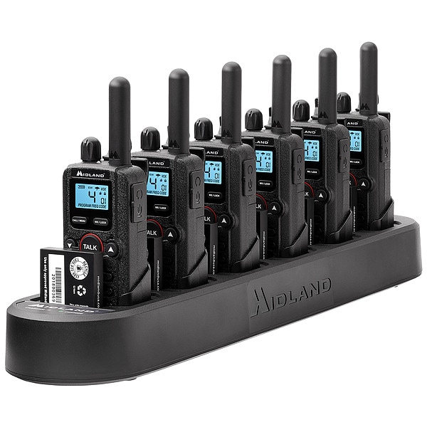 Midland Radio MFR No:BR180X6BGC, Channels:4, Radios:6 - BR180X6BGC