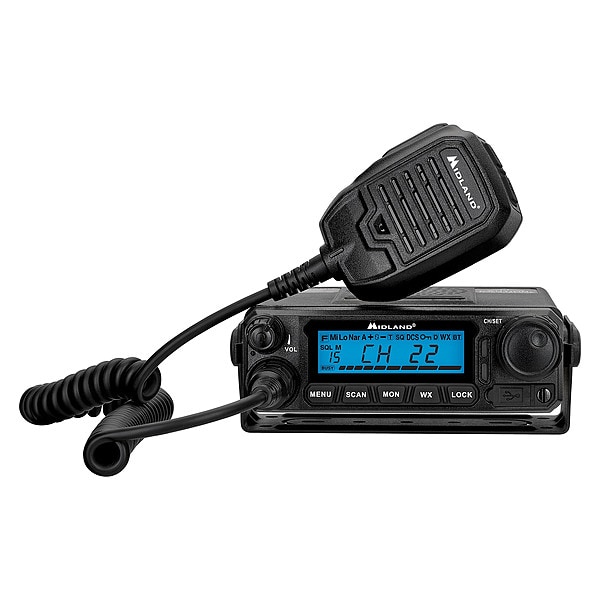 Midland Radio VehicleMount2WayRadio, GMRS, 807T34 - MXT500