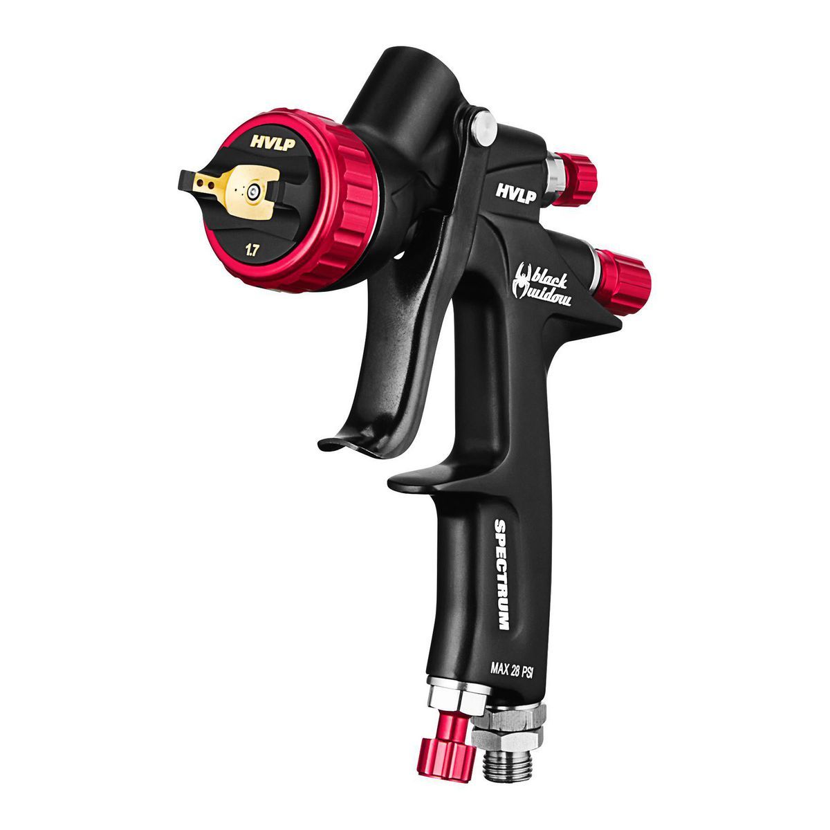 Black Widow By Spectrum Professional HVLP GravityFeed Air Spray Gun