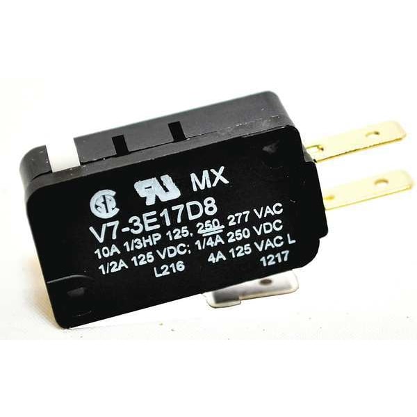 Interruptor de acción rápida en miniatura Honeywell, pasador, actuador de émbolo, SPDT, calificación de contacto de 10A @ 240V CA - V7-3E17D8